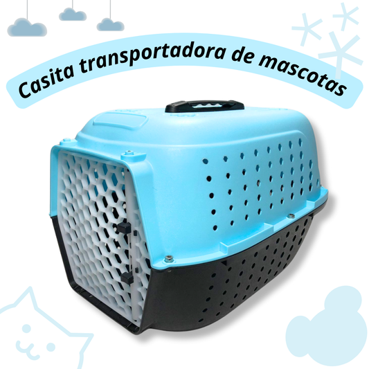 Casita mediana transportadora para gatitos y perritos medianos, varios colores.